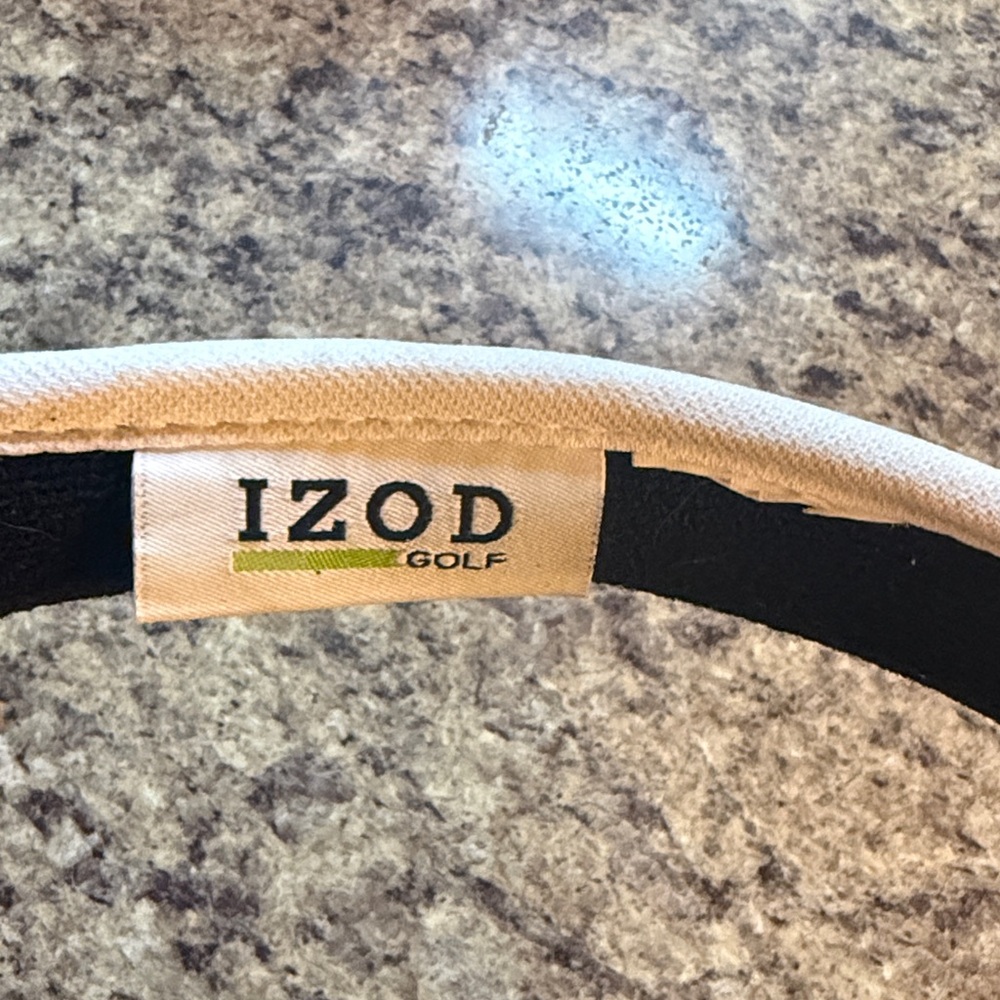 Izod golf visor with white with black stripe - Picture 4 of 6